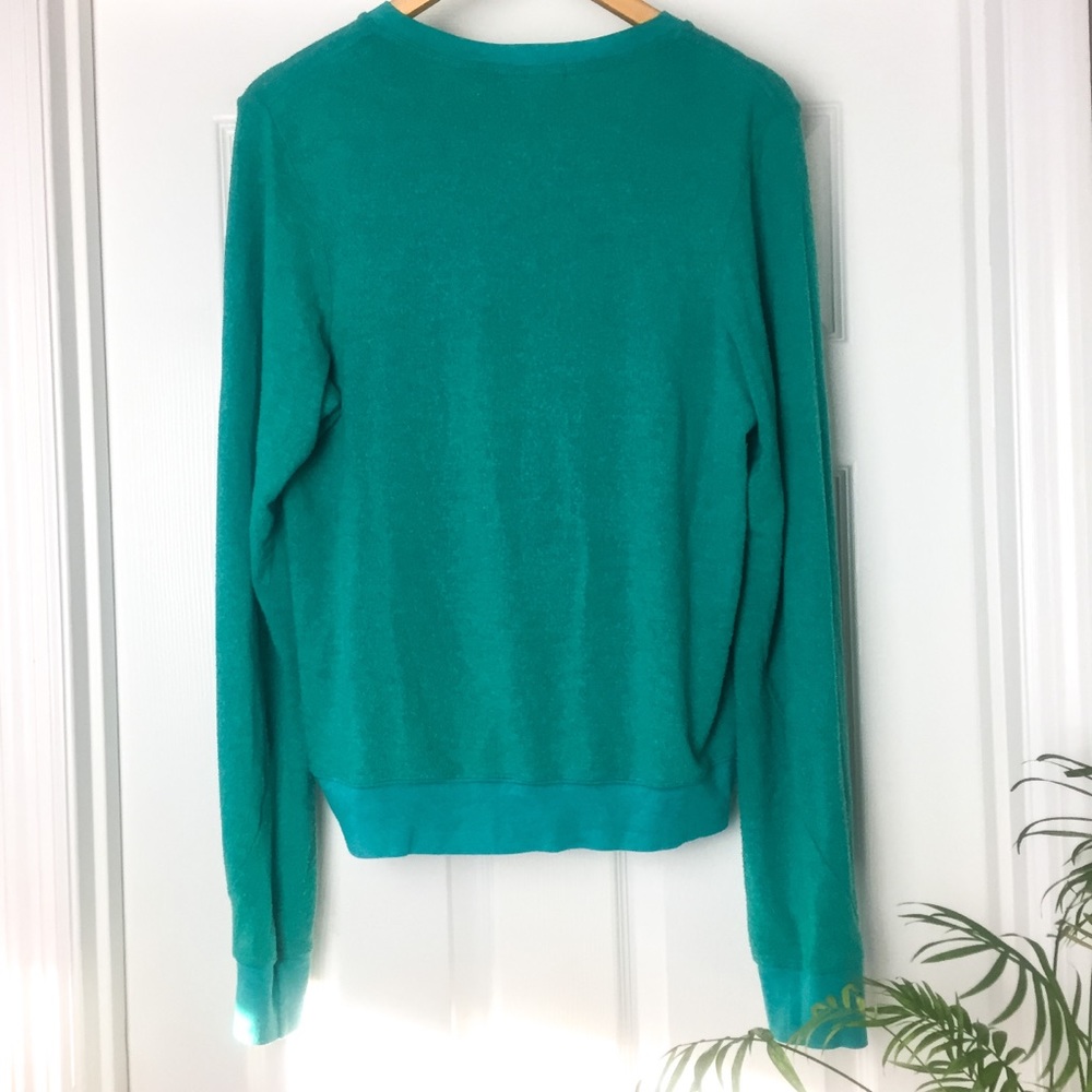 Wildfox Sparkle Heart V- Neck Sweater - Picture 4 of 6